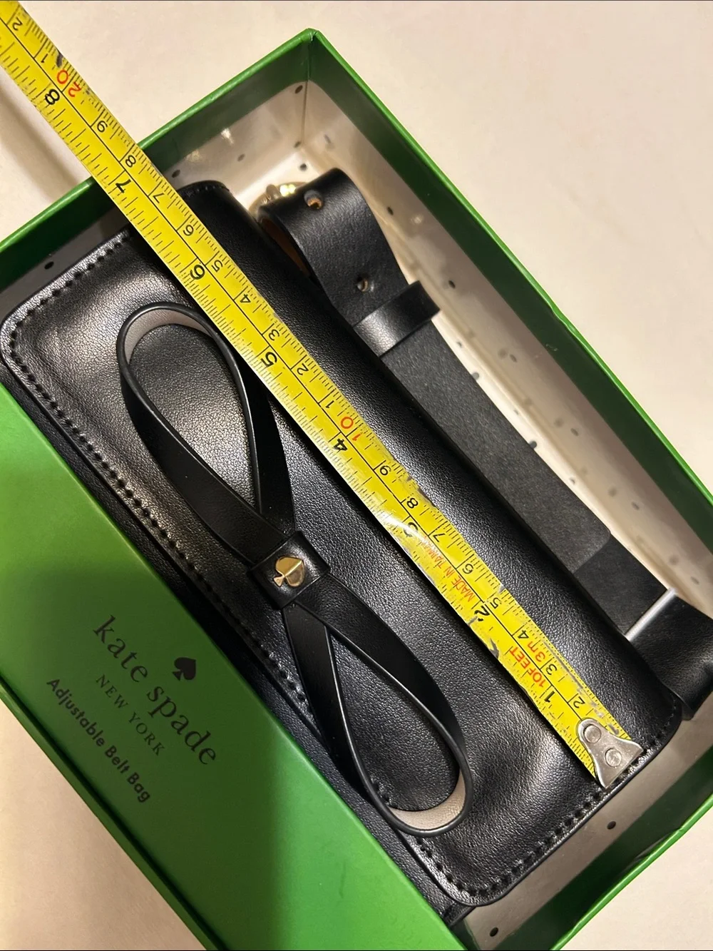 kate spade Black Leather Bow Card & Key Holder